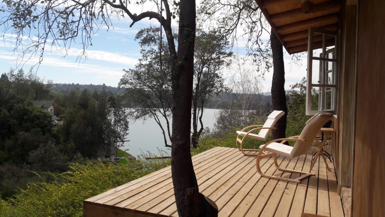 Cabana De Adobe En Lago Rapel Buitenkant foto